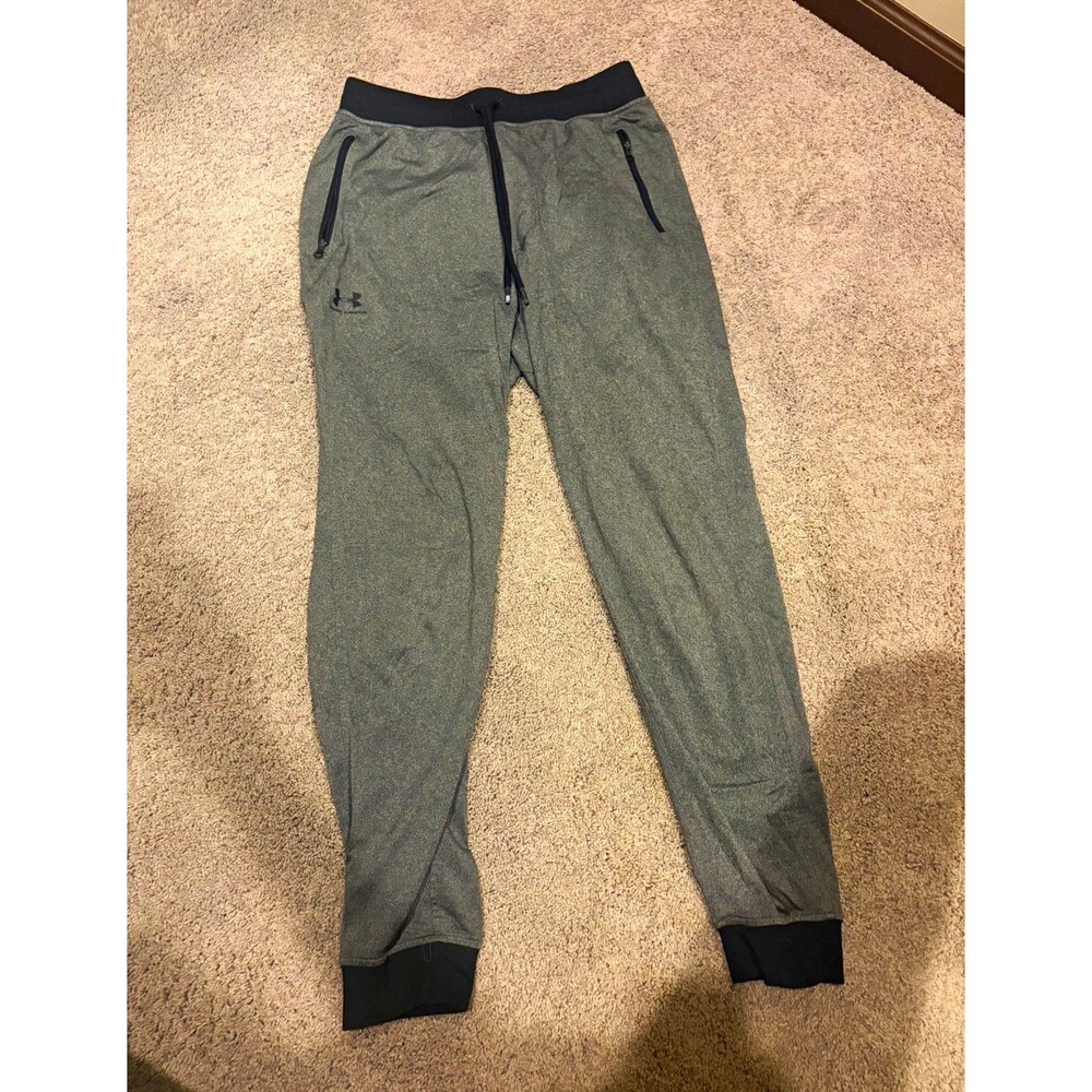 Under Armour ColdGear Men's Jogger Pants M Gray/Black Drawstring Pockets